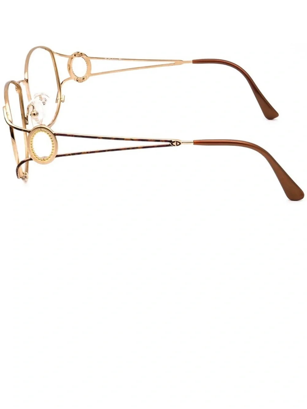 Christian Dior Vintage Eyeglasses 2857 41 Gold/Tortoise Japan 56 mm